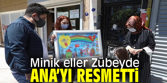 Minik eller Zübeyde Ana’yı resmetti