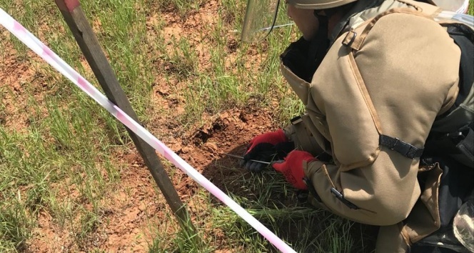 Mayın aramasında 21 adet M-14 antipersonel mayını tespit edildi!