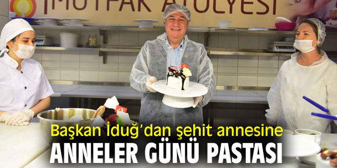 Başkan İduğ, Elleriyle yaptı, elleriyle götürdü