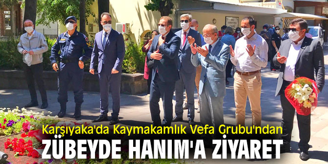 Karşıyaka'da Kaymakamlık Vefa Grubu'ndan Zübeyde Hanım'a ziyaret