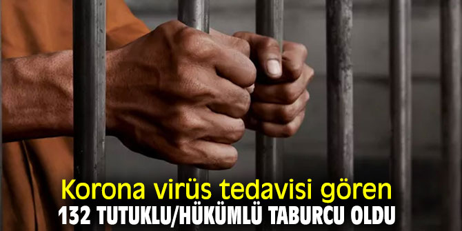 Korona virüs tedavisi gören 132 tutuklu/hükümlü taburcu oldu