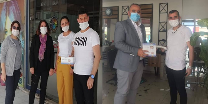 Kuaför ve Berberlere Maske Desteği!