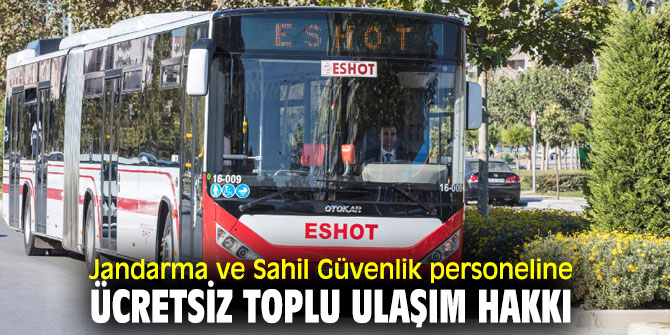 Jandarma ve Sahil Güvenlik personeline ücretsiz toplu ulaşım!