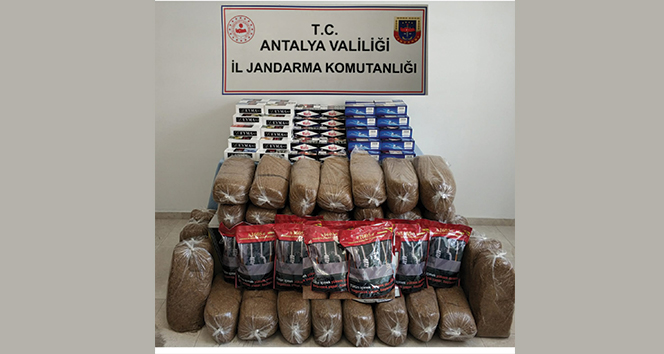 50 bin kaçak makaron ve 165 kilo tütün ele geçirildi