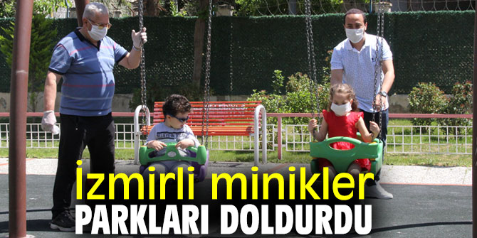 İzmir'de minikler parklara koştu