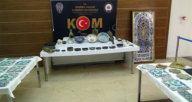 Tarihi eser operasyonunda 78 parça eser ele geçirildi!