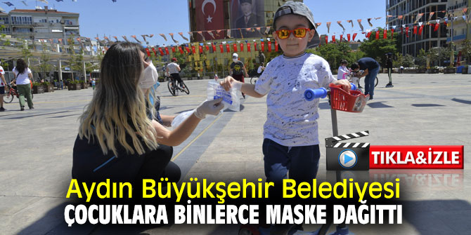 Aydın'da ücretsiz maske dağıtıldı