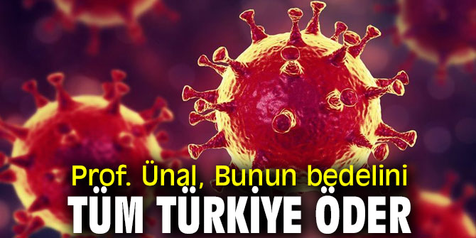 Prof. Ünal, Bunun bedelini tüm Türkiye öder