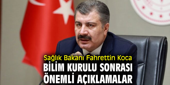 Sağlık Bakanı Fahrettin Koca'dan önemli açıklamalar!
