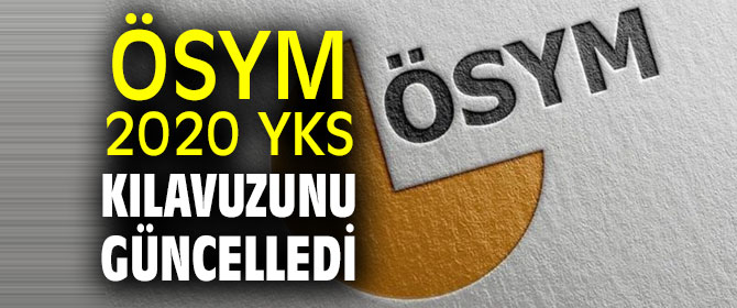 2020 YKS kılavuzu güncellendi!