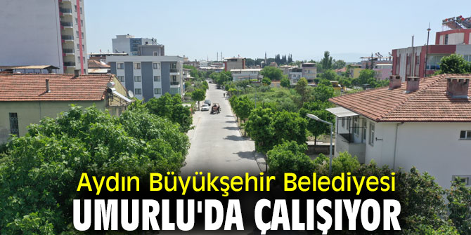 Aydın Büyükşehir Belediyesi Umurlu'da çalışıyor