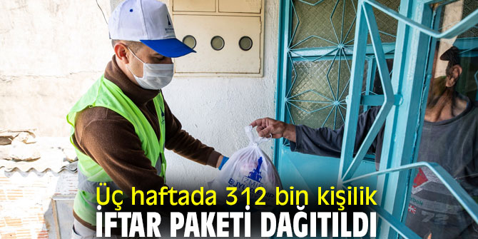 İzmir Büyükşehir Belediyesi, Üç haftada 312 bin kişilik iftar paketi dağıttı