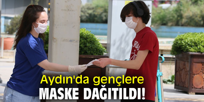 Aydın'da gençlere maske dağıtıldı!