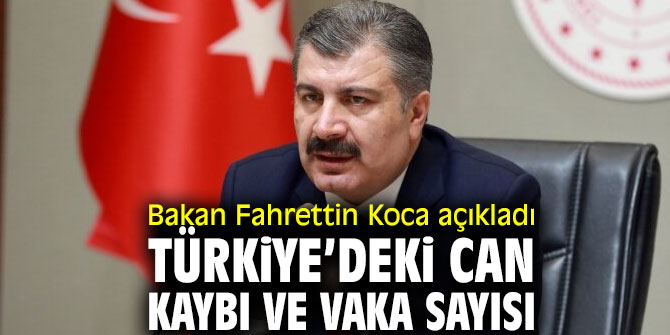 Sağlık Bakanı günlük verileri açıkladı