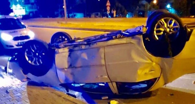 Kontrolden çıkan aracın sürücüsü ağır yaralı!