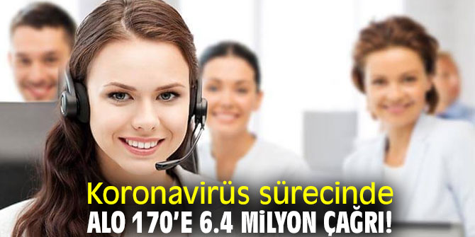Koronavirüs sürecinde ALO 170’e 6.4 milyon çağrı!