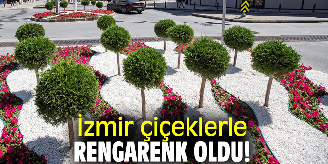 İzmir çiçeklerle rengarenk oldu!