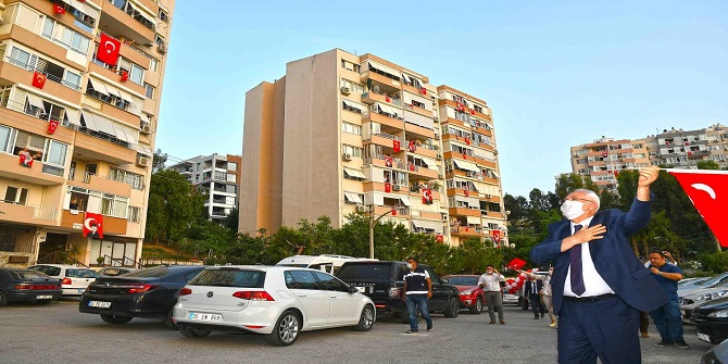 Boş sokakları 19 Mayıs ruhu doldurdu