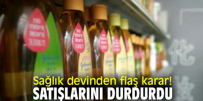Sağlık devi o satışları durdurdu!