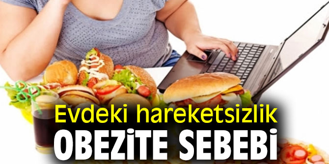 Evdeki hareketsizlik obezite sebebi olabilir!
