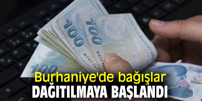 Burhaniye'de bağışlar dağıtılmaya başlandı