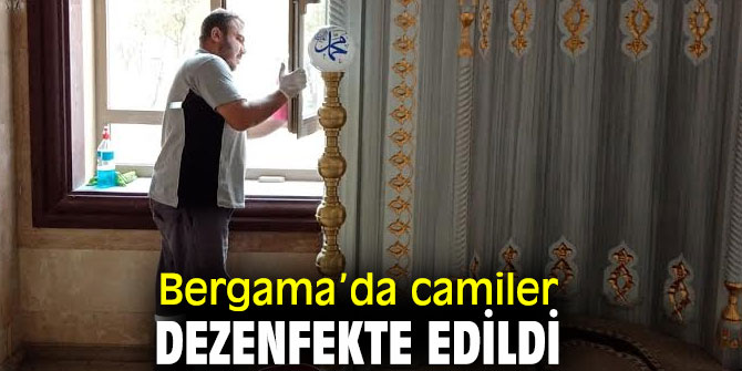 Bergama Belediyesi camileri dezenfekte etti