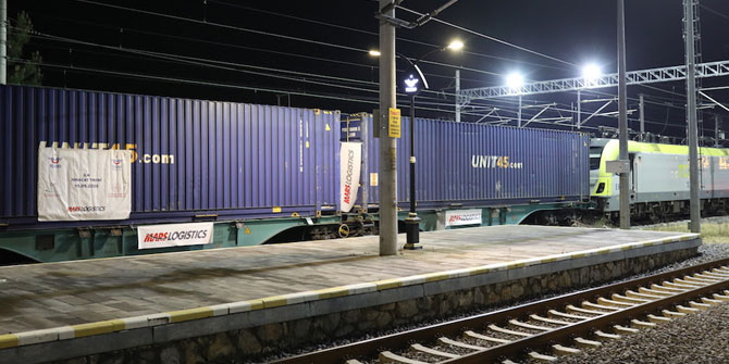 O hatta ilk ihracat treni Almanya’ya ulaştı!