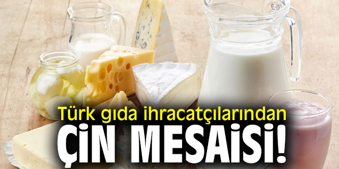 Türk gıda ihracatçılarından Çin mesaisi!