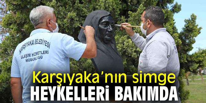 Karşıyaka’nın o heykelleri bakımda