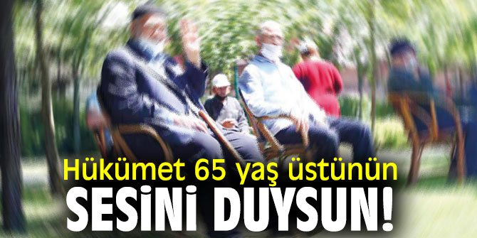 Hükümet 65 yaş üstünün sesini duysun!