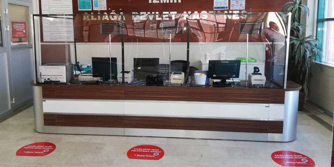 ALOSBİ'den Aliağa Devlet Hastanesi'ne sosyal izolasyon yatırımı