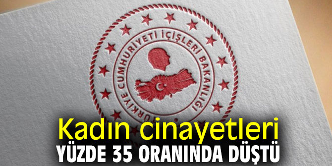 Kadın cinayetleri yüzde 35 oranında düştü