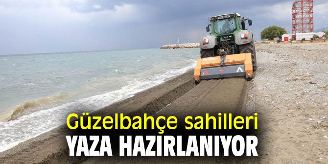 Güzelbahçe Belediyesi, sahilleri yaza hazırlıyor