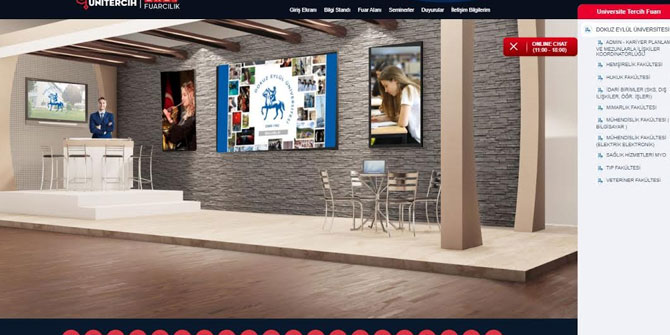 DEÜ'de online tercih fuarı!