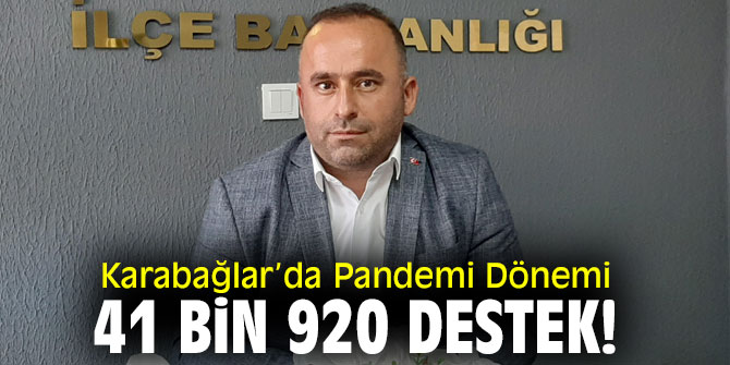 Karabağlar’da Pandemi Dönemi 41 Bin 920 Destek!