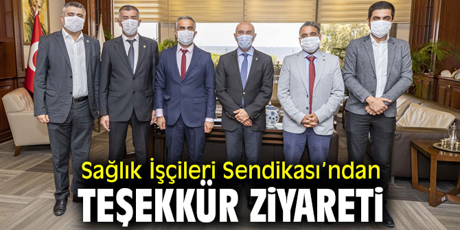 Sağlık İşçileri Sendikası’ndan Başkan Soyer'e teşekkür ziyareti