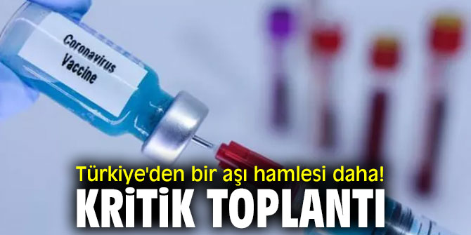 Türkiye'den bir aşı hamlesi daha...