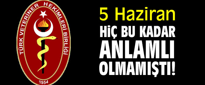 5 Haziran hiç bu kadar anlamlı olmamıştı!