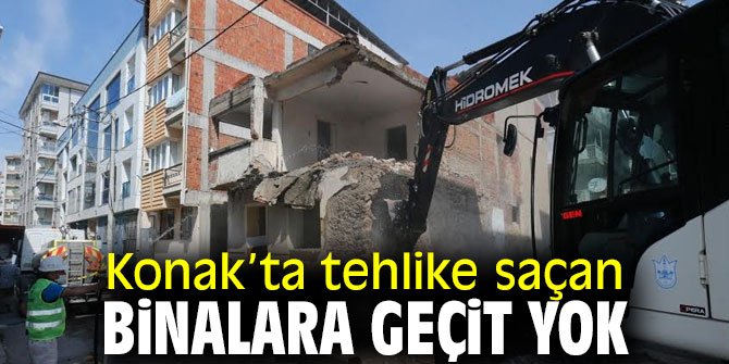 Tehlike saçan binalara geçit yok