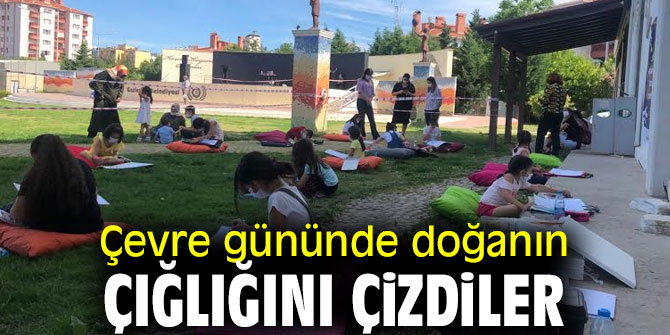 Gaziemirli çocuklar doğanın çığlığını çizdiler