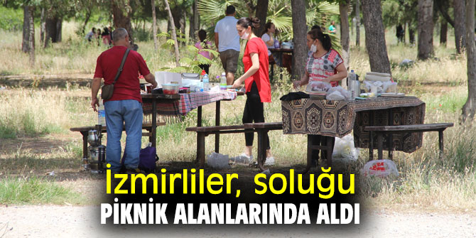 İzmirliler, soluğu piknik alanlarında ve sahillerde aldı