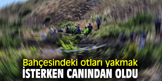 İzmir'de feci olay! Otları yakmak isterken canından oldu