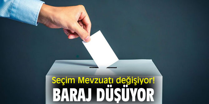 Seçim Mevzuatı değişiyor! Baraj düşüyor bölge daralıyor!