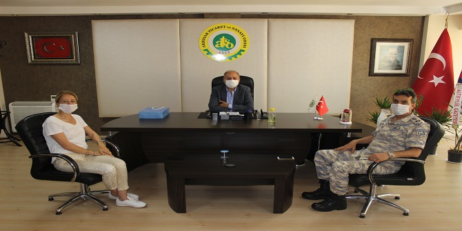 Erdayıoğlu'na Albay Şahin'den hayırlı olsun ziyareti