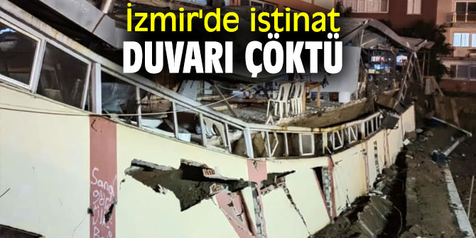 İstinat duvarı çöktü