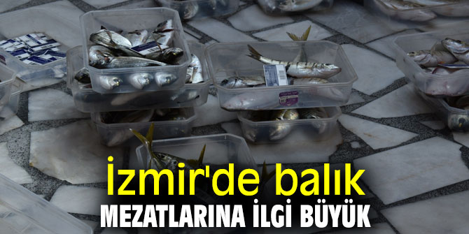 İzmir'de balık mezatlarına ilgi büyük