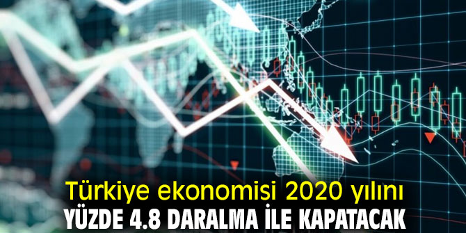Türkiye ekonomisi 2020 yılını yüzde 4.8 daralma ile kapatacak