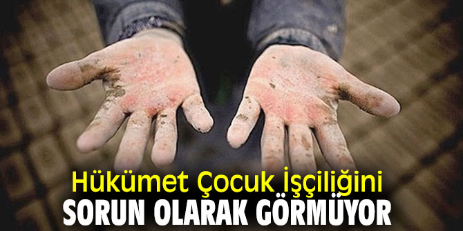 Hükümet Çocuk İşçiliğini Sorun Olarak Görmüyor