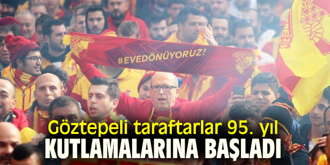 Göztepeli taraftarlar kutlamalara başladı