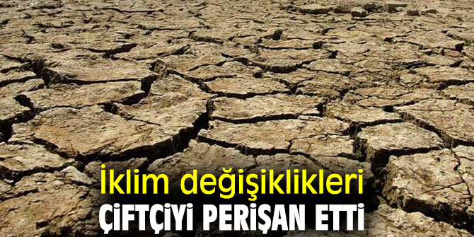 İklim değişiklikleri, çiftçiyi perişan etti